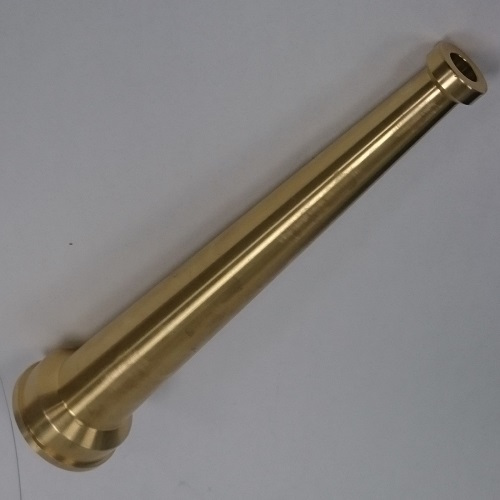 1 Brass Industrial Smooth Bore Fire Nozzle NPSH 
